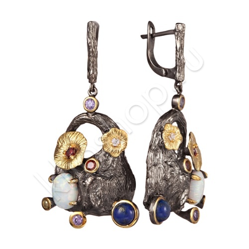 Серьги 16С123172 из серебра купить. 