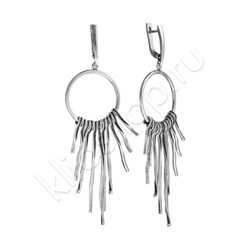 Серьги 31С0511С из серебра купить. 