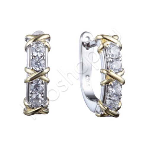 Серьги 12С147024 из серебра купить. 