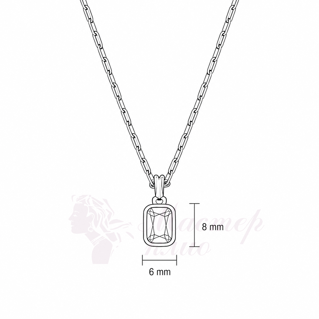 Колье 22Е159137 из серебра купить. 