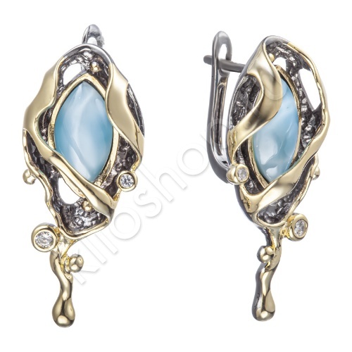 Серьги 36С150342 из серебра купить. 