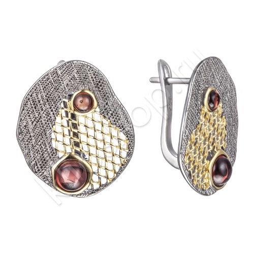 Серьги 35С149046 из серебра купить. 