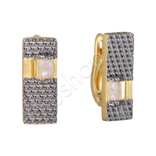 Серьги 36С149033 из серебра купить. 
