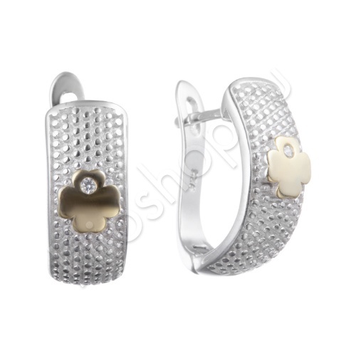 Серьги 12С153266 из серебра купить. 