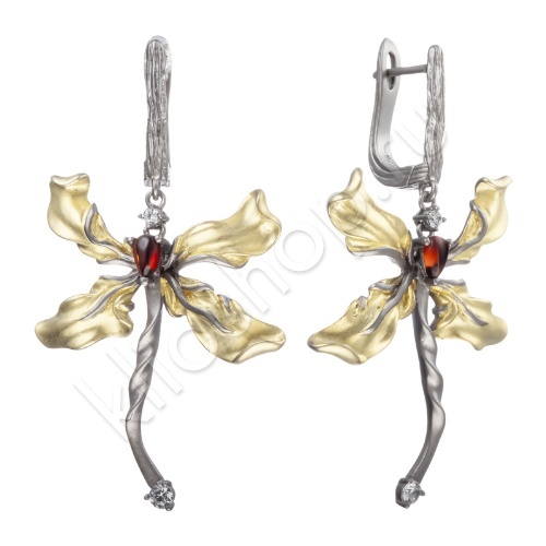 Серьги 35С155382 из серебра купить. 