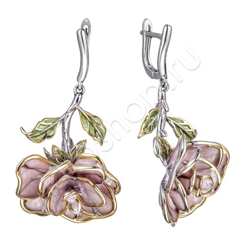 Серьги 27С149025 из серебра купить. 