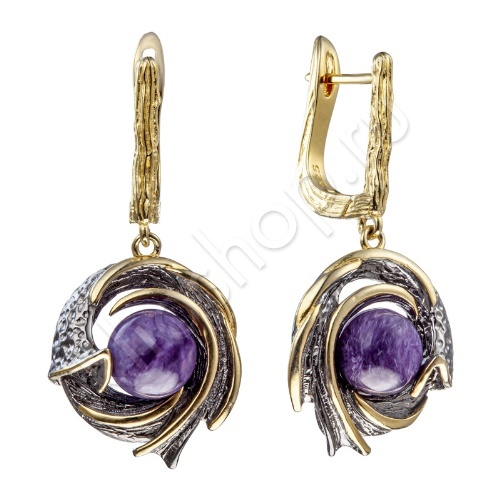 Серьги 36С154266 из серебра купить. 