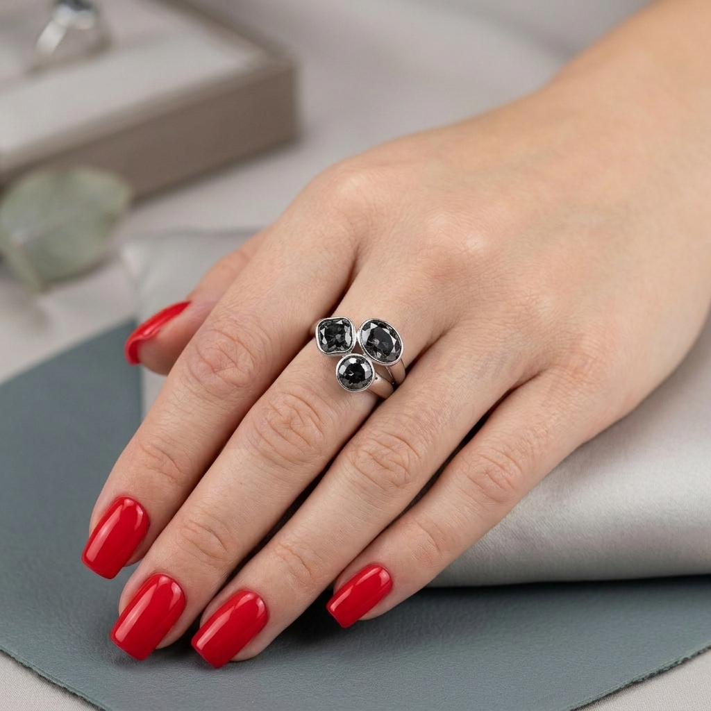Кольцо 23К159431 из серебра. 