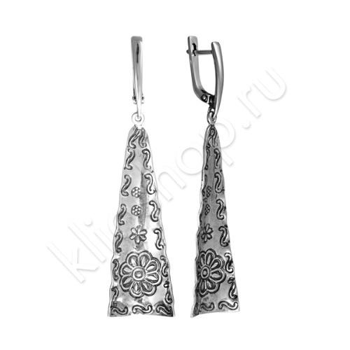 Серьги 31С0508С из серебра купить. 