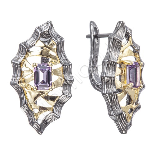 Серьги 35С150344 из серебра купить. 