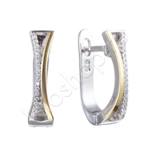 Серьги 12С153184 из серебра купить. 