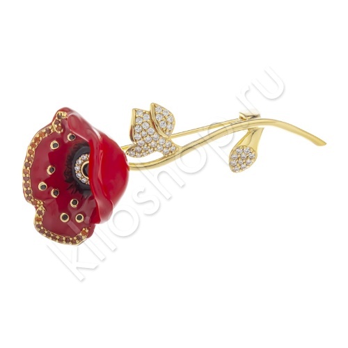 Брошь 17В158090 из серебра купить. 