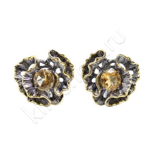 Серьги 36С159335 из серебра купить. 