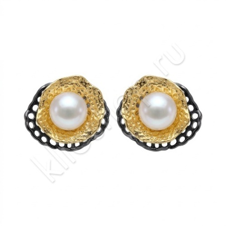 Серьги 34С159301 из серебра купить. 