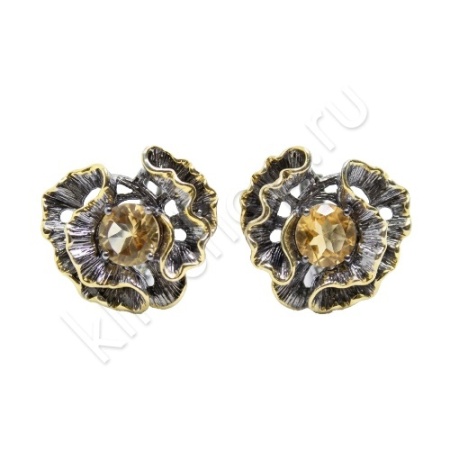 Серьги 36С159335 из серебра купить. 