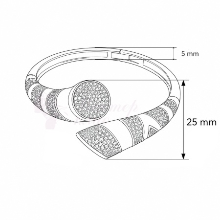 Браслет 26Б159039 из серебра купить. 