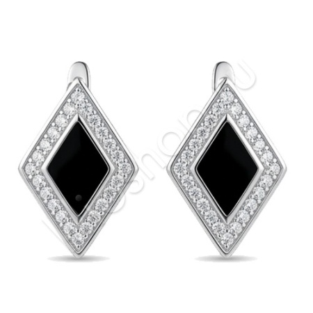 Серьги 27С159429 из серебра купить. 